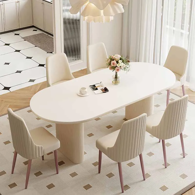 

Light Luxury Kawaii Dining Table Kitchen Unique Big Living Room Tables Restaurant Modern Nordic Mesas De Jantar Home Furniture