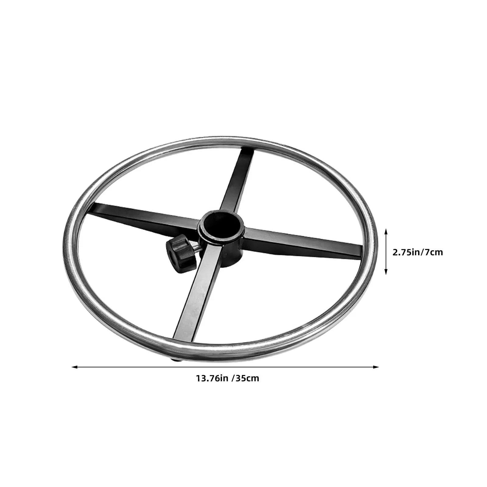 2Pcs Office Chair Base Replacement Universal Footrest Ring 35Cm Round Bar Stool Foot Rest Attachment Ergonomic Comfort