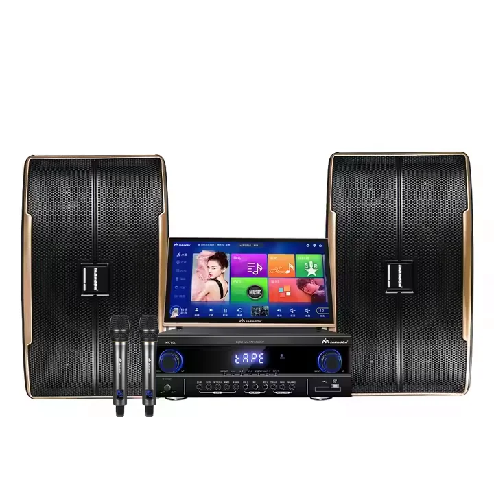 

2024 New InAndOn 19" 4K 4TB Touch Screen Four-in-one KTV Karaoke Player Karoke Set Videoke Karaoke with Amplifier and Speakers