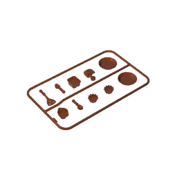 Gobricks GDS-90096 Panel de utensilios de cocina para muñecas compatible con lego 93082b bloques de construcción educativos DIY para niños técnicos