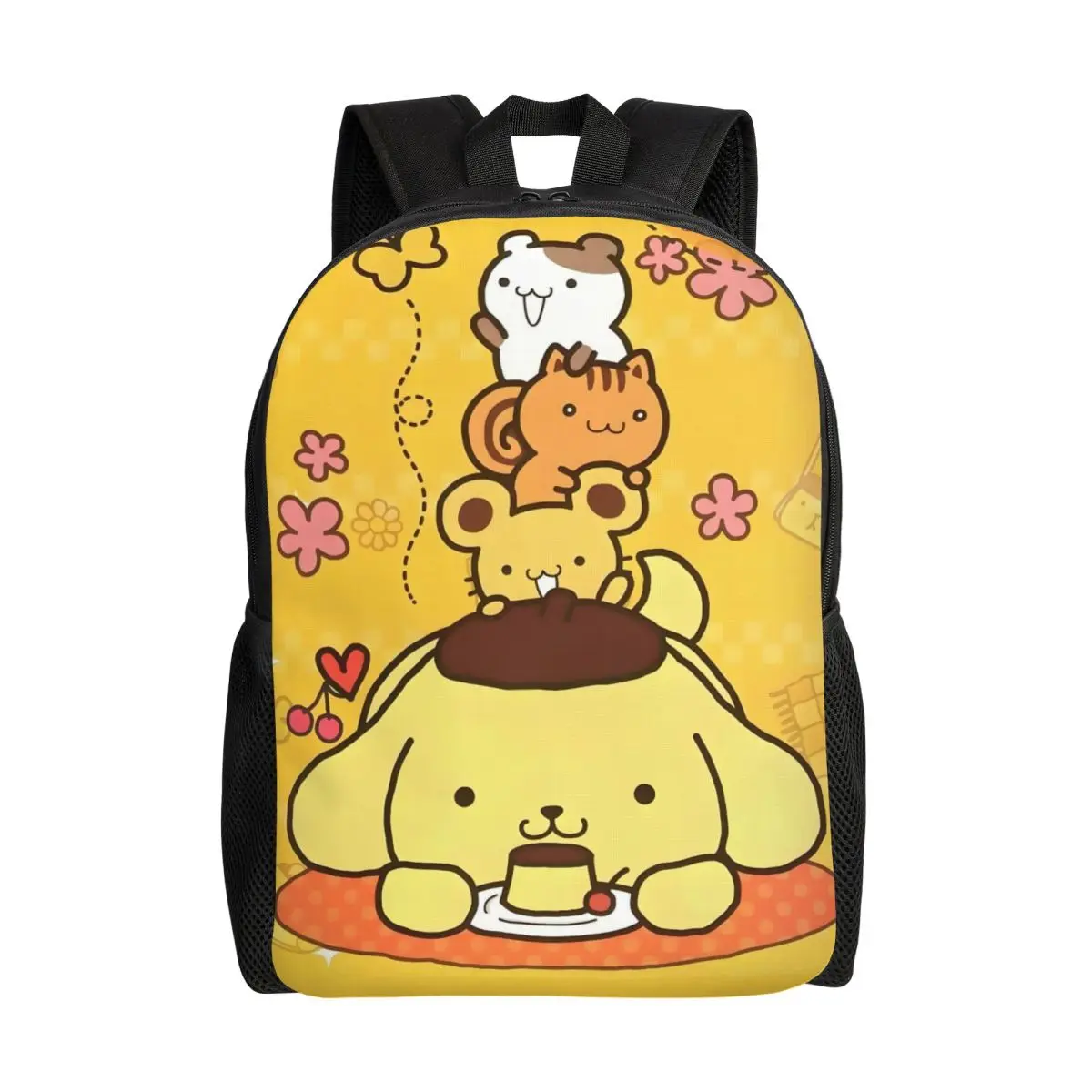 

Рюкзаки Pom Pom Purin And His Friends для женщин и мужчин, базовая сумка для книг для школы, колледжа, интересные сумки