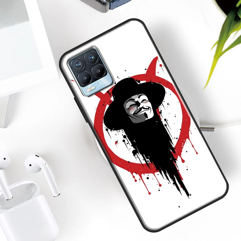 V for Vendetta For Realme C55 C35 C33 C31 C30 C21Y GT Neo 5 3T OnePlus 11 10 9 Pro 10T Nord 2 3 2T CE Case