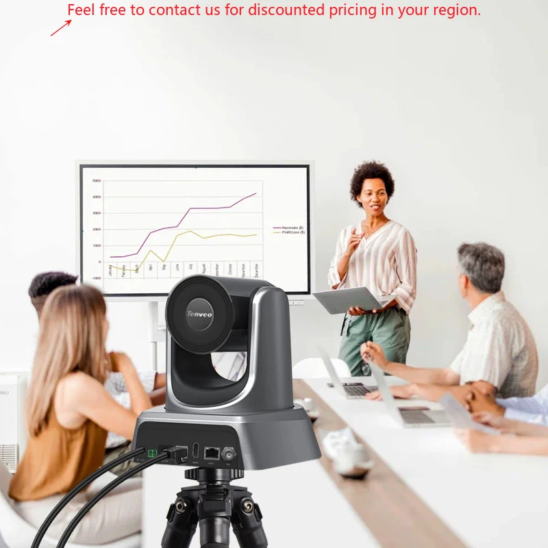 

TENVEO USB 3.0 Video Conference Camera 4K UHD 8MP Ptz Camera 30FPS 20X Zoom Ptz Confer HDM1 IP Live Streaming