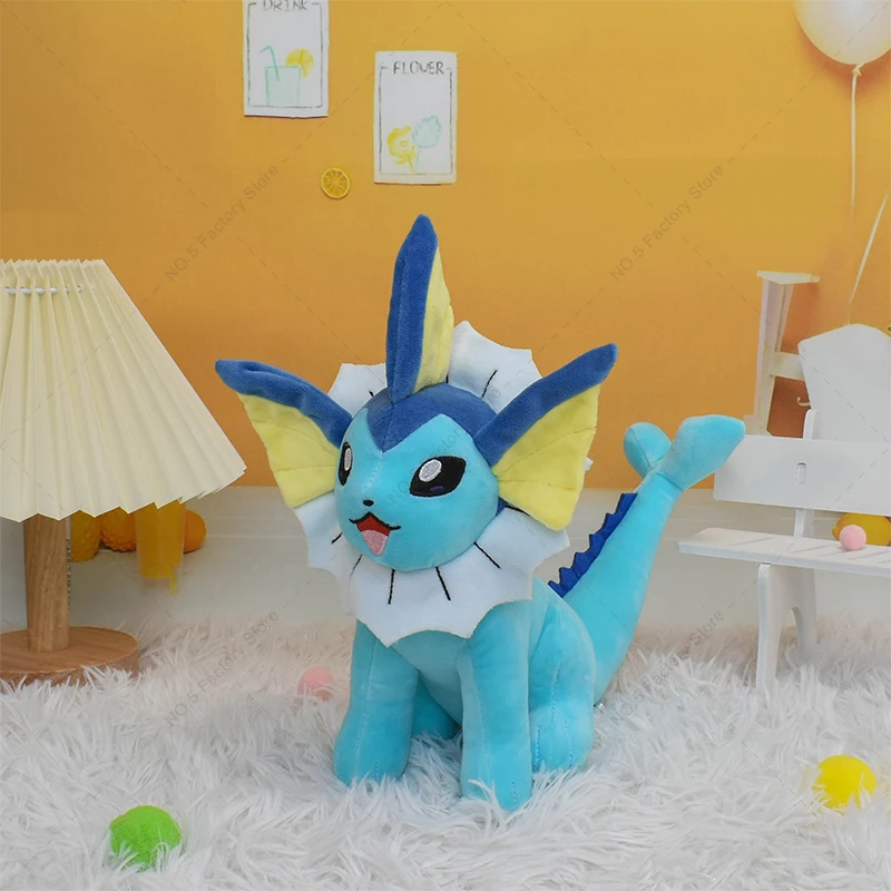 Pokemon Plush Toys Kawaii Eevee Jolteon Vaporeon Flareon Squatting Position Cartoon Stuffed Doll for Kids Birthday Gifts