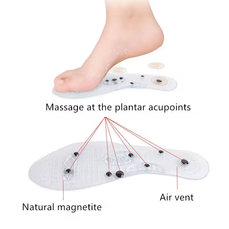 1 paar Silikon Orthopädische Massage Einlegesohlen für Männer Frauen Abnehmen Atmungsaktive Laufschuhe Kissen Fußpflege Sport Einlegesohlen – Detail 3