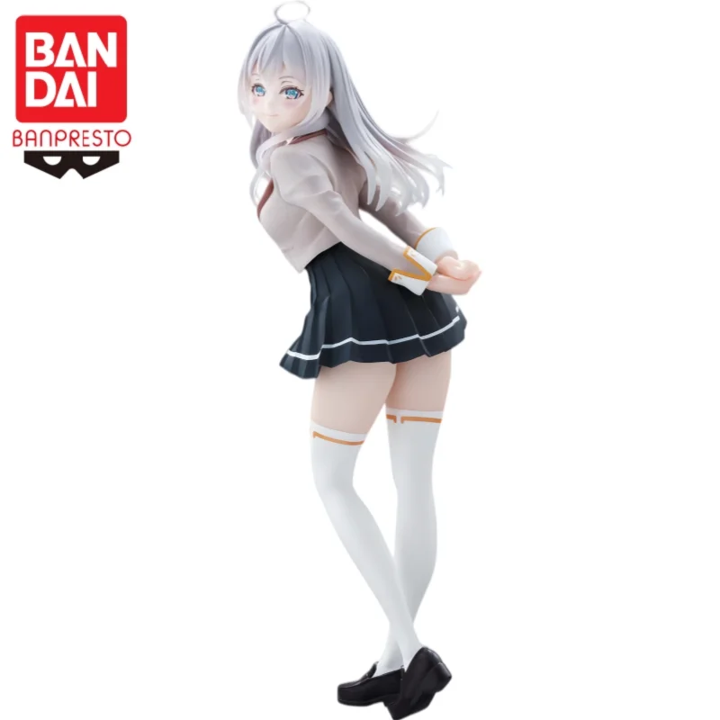 En stock: Figura de acción original Bandai Banpresto de Alisa (Alya) que a veces oculta sus sentimientos, modelo de muñeca nueva en caja.