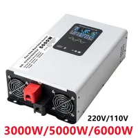 Inverter  Pure Sine Wave 3000W 5000W 6000W DC 12V 24V 48V 60V 7 To AC 110V 220V Converter RV Vehicle Solar Inverters