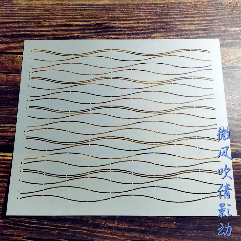 Reusable PET formwork for Embroidery,coaster Fabric Drawing tool Sashiko Template Line Drawing Embroidery Stencil