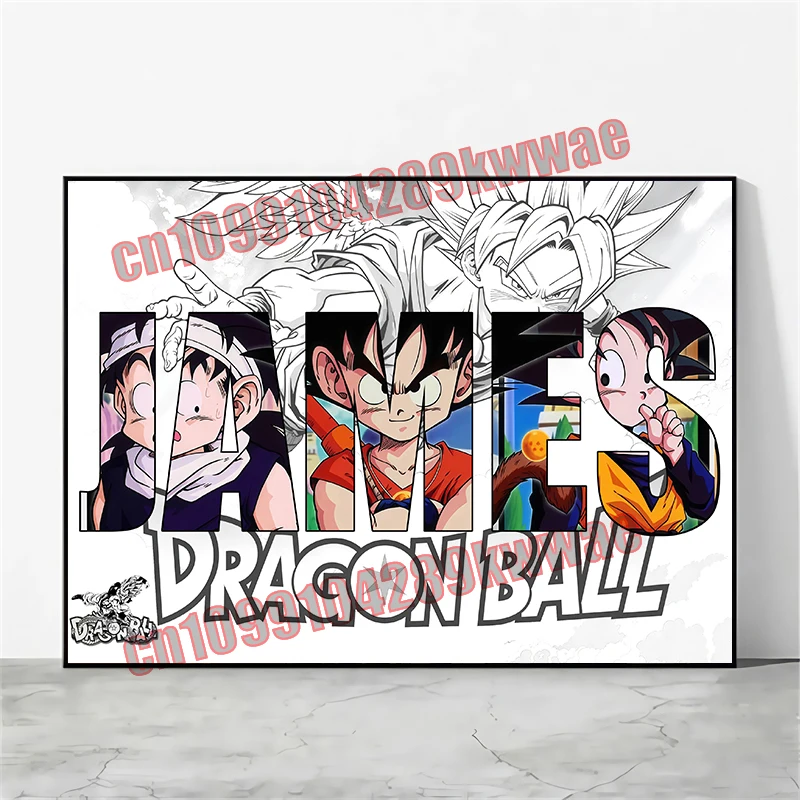 

Dragon Ball Goku Poster with Personalized Anime, Poster, Canvas Paint, Wall Art, Children's Bedroom Decoration, Gifts