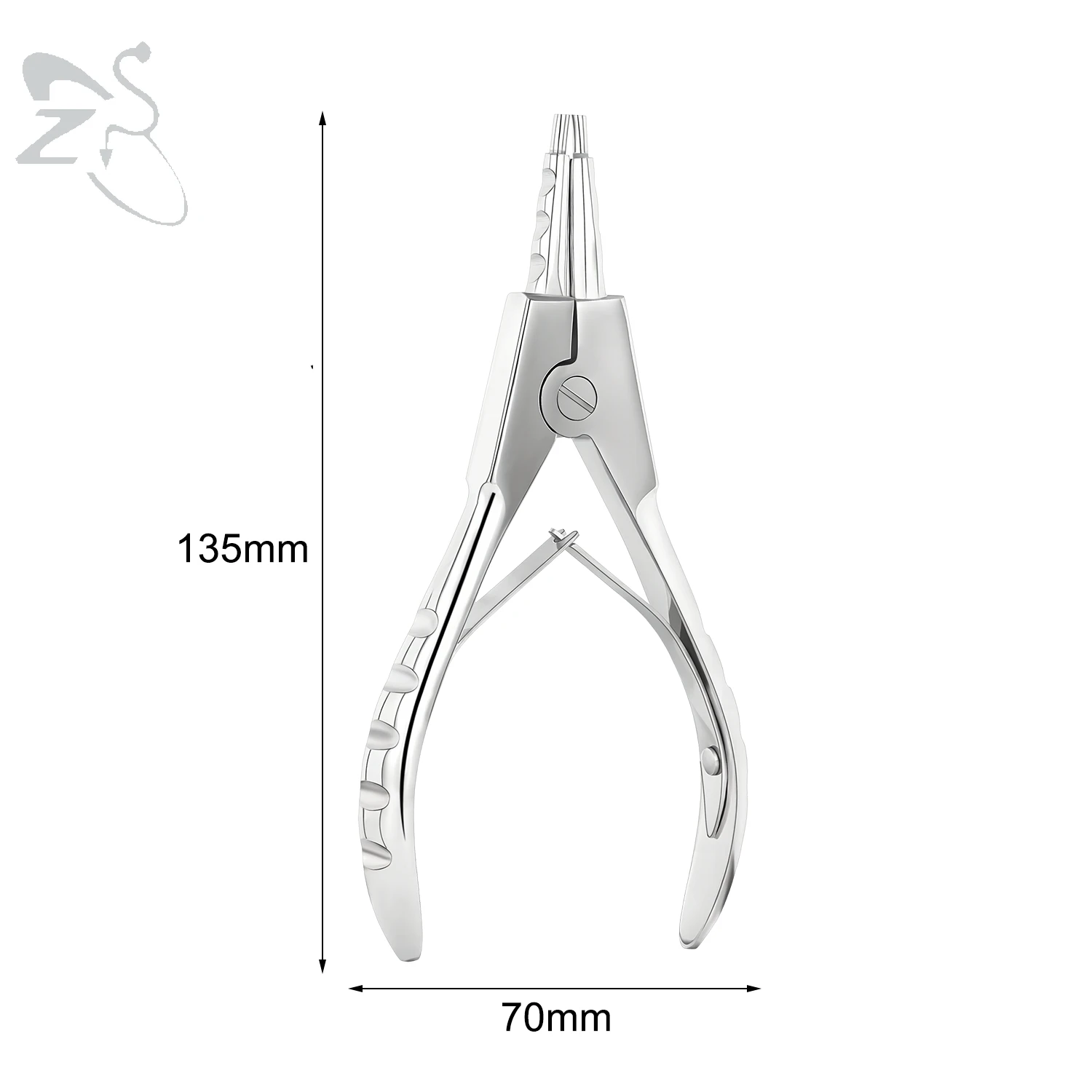 ZS 1PC Edelstahl Piercing Klemme Schlitz Locking Forcep Öffnung Piercing Zange Werkzeug für Ohr Lippe Bauch Nabel Zunge piercing