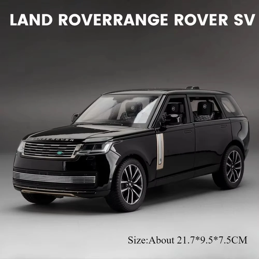 Modèle miniature de voiture en alliage moulé sous pression Land Rover Defender 110 Range Rover 1:24,