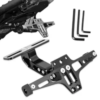 Para Yamaha YZF R1 R3 R6 R125 R25 TTR RSZ CBR600 YZF600 MT 03 25 soporte de montaje de matrícula trasera de motocicleta y luz de señal de giro