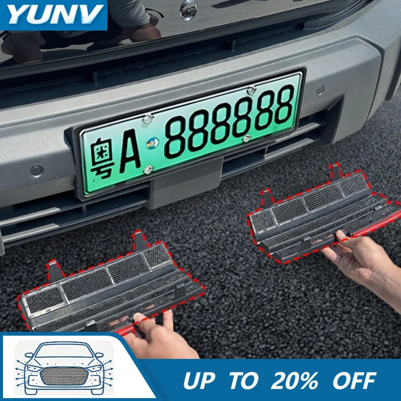 YUNV Front Grille for Chery 03T 2024 Anti-Insect Front Bumper Mesh Guard Exterior Replacement Accessories Insect Proof Cover