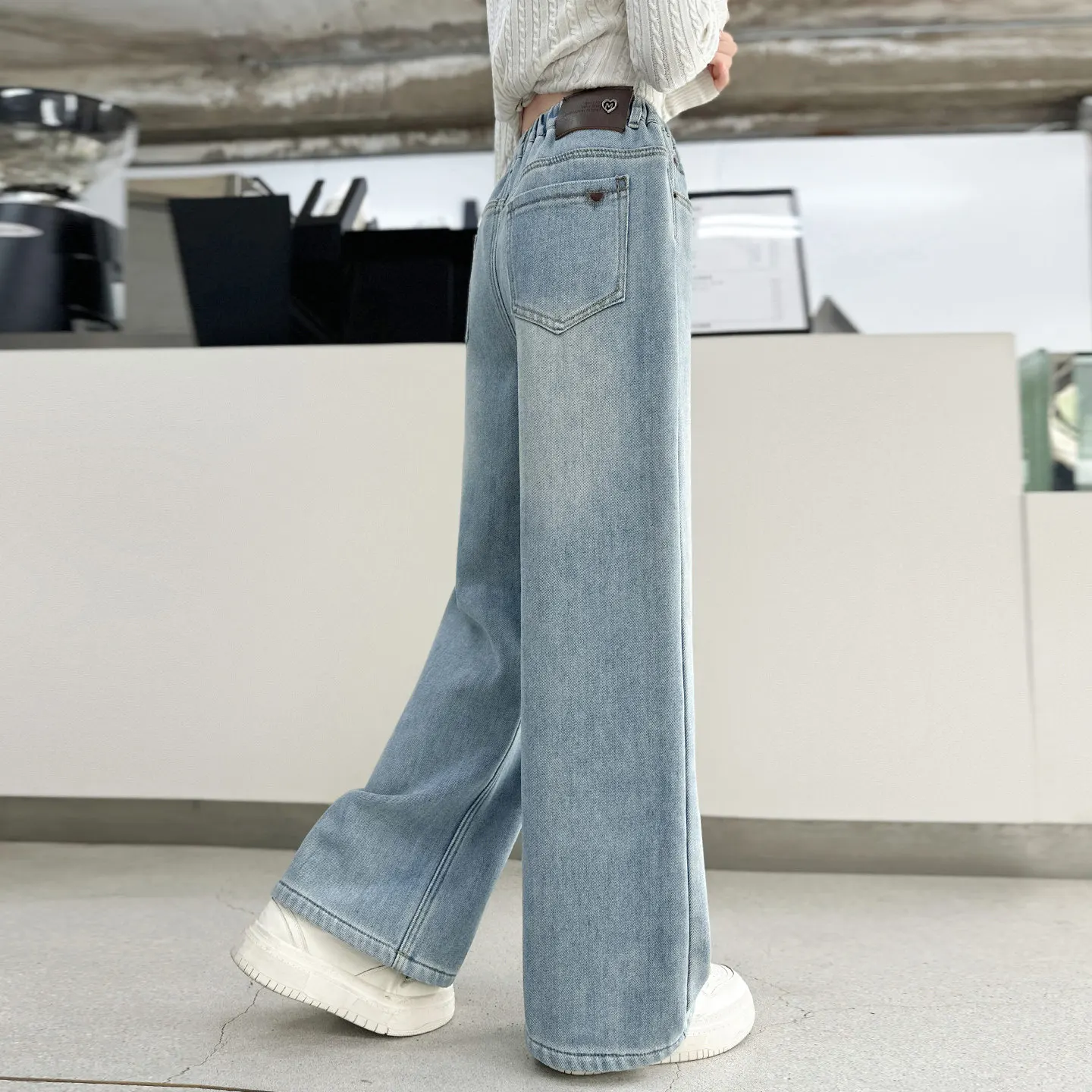 jeans-per-ragazze-lafleur-nuovo-stile-primaverile-vita-alta-gamba-dritta-versione-stretta-per-studentesse-delle-scuole-elementari-bellissimi-per-bambine