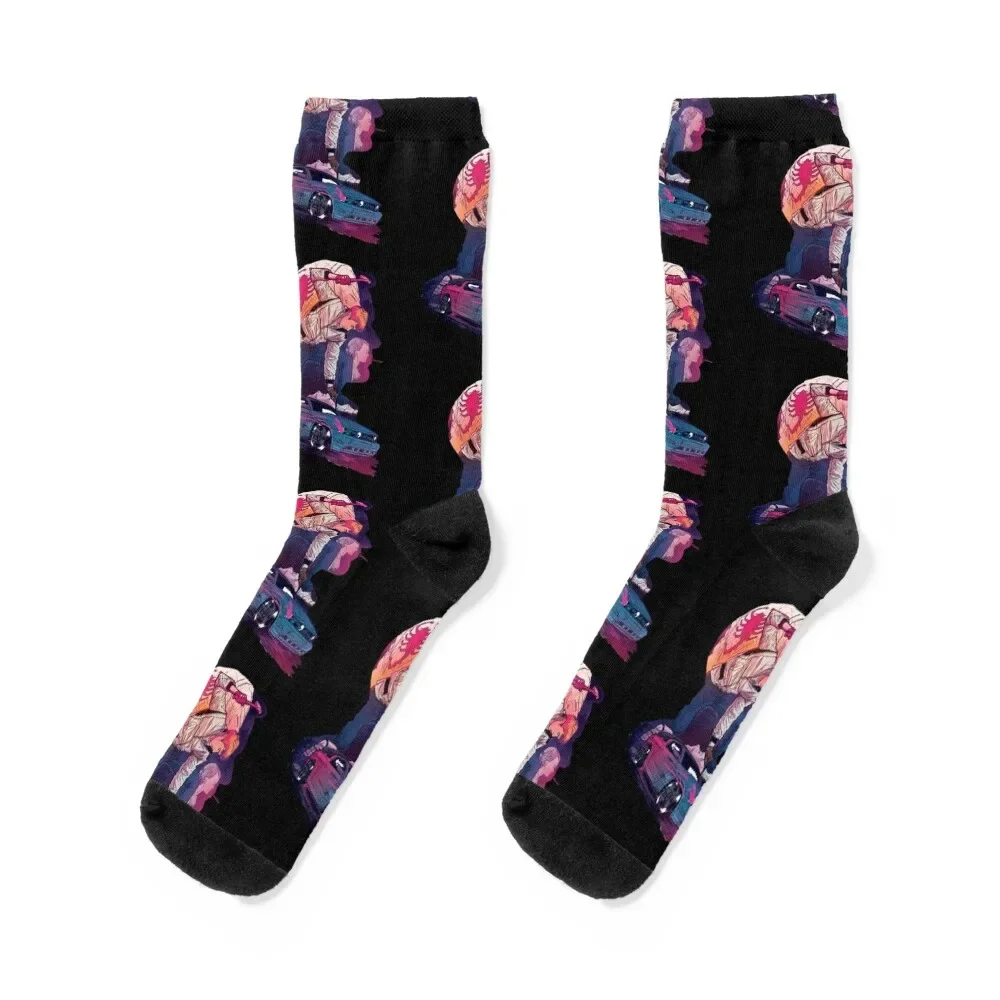 

Drive Movie Ryan Gosling Art Socks New year's bright garter Non-slip Rugby Designer Man Socks Women's