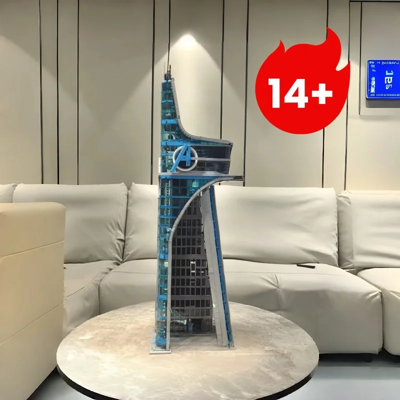 

5201 шт. украшение для рабочего стола, боевая башня, подарки для вечеринки, строительный блок, сборка, кирпич, классическая башня для подарков для мальчиков