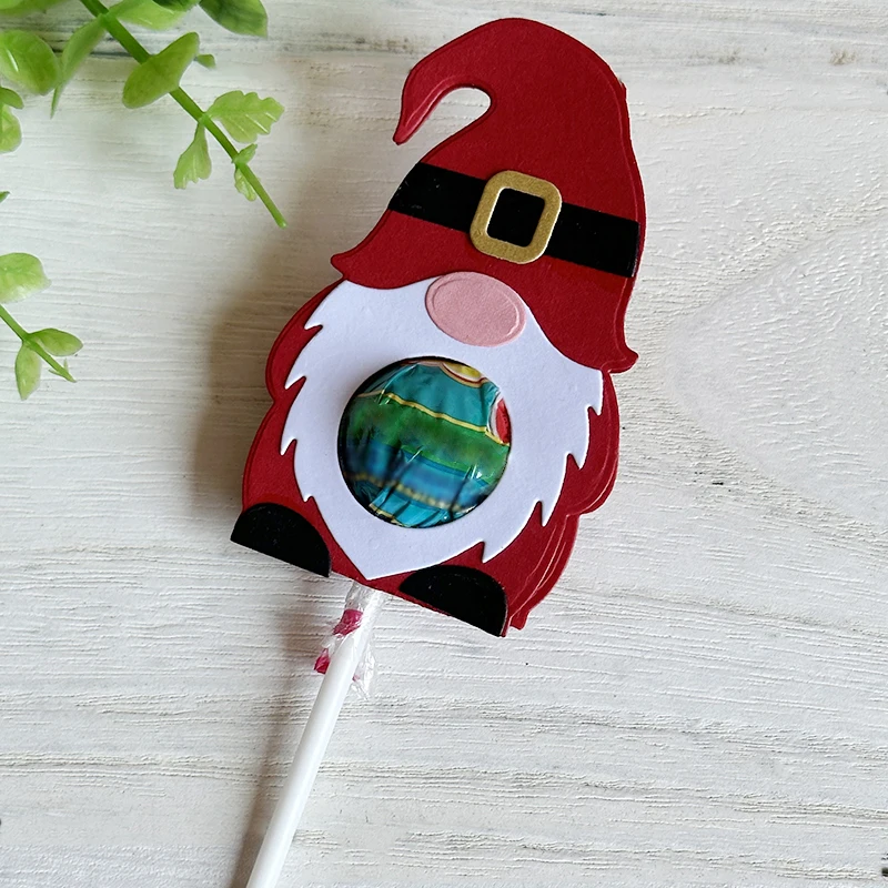 Christmas Gnome Chocolate Holder Metal Cutting Dies Stencil DIY Scrapbooking Album Paper Card Template Mold Embossing Decoration