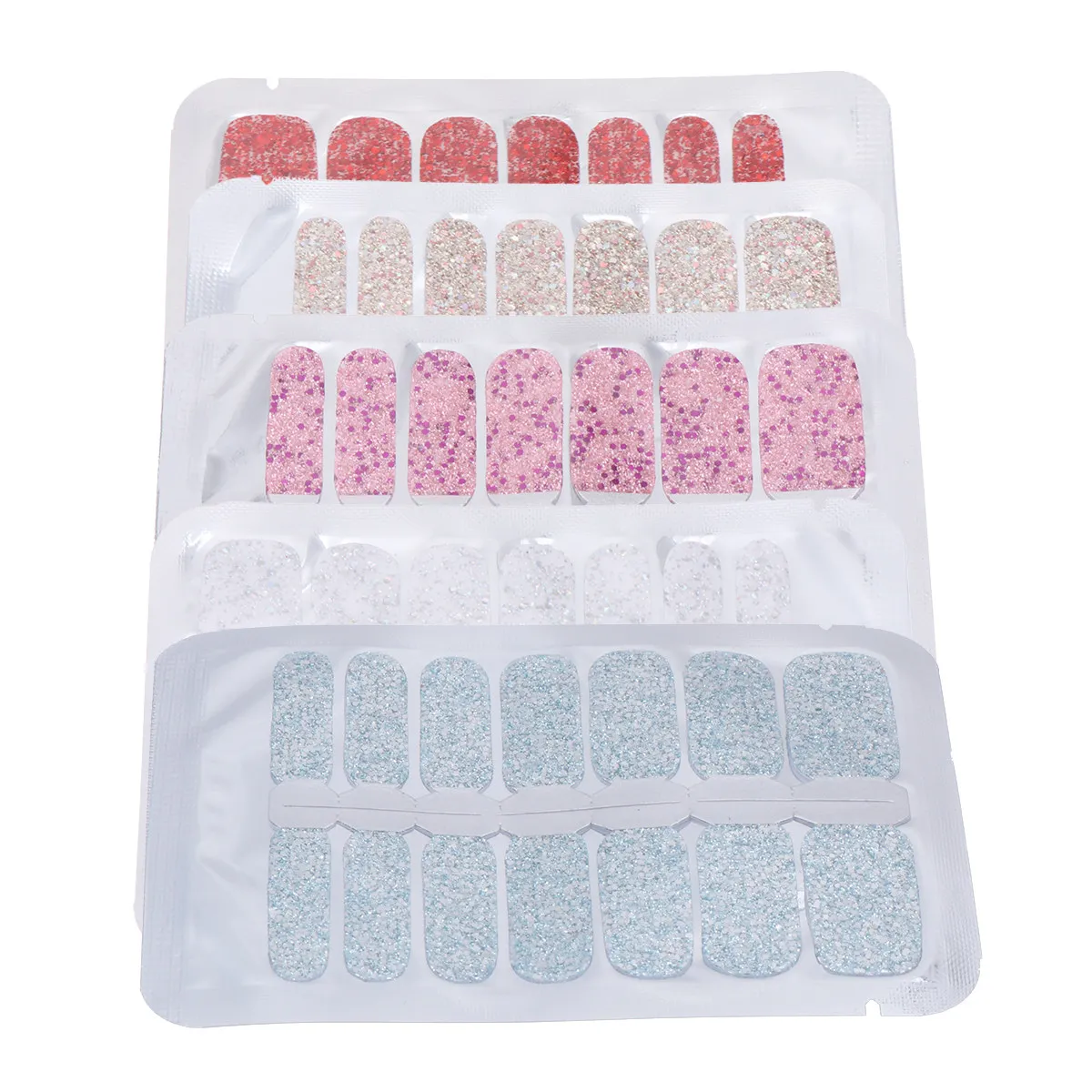 5Pcs Nail Stickers Finger Nail Art Decals for Women Girls Party Birthday Holiday Decoration Unique Creative Designs