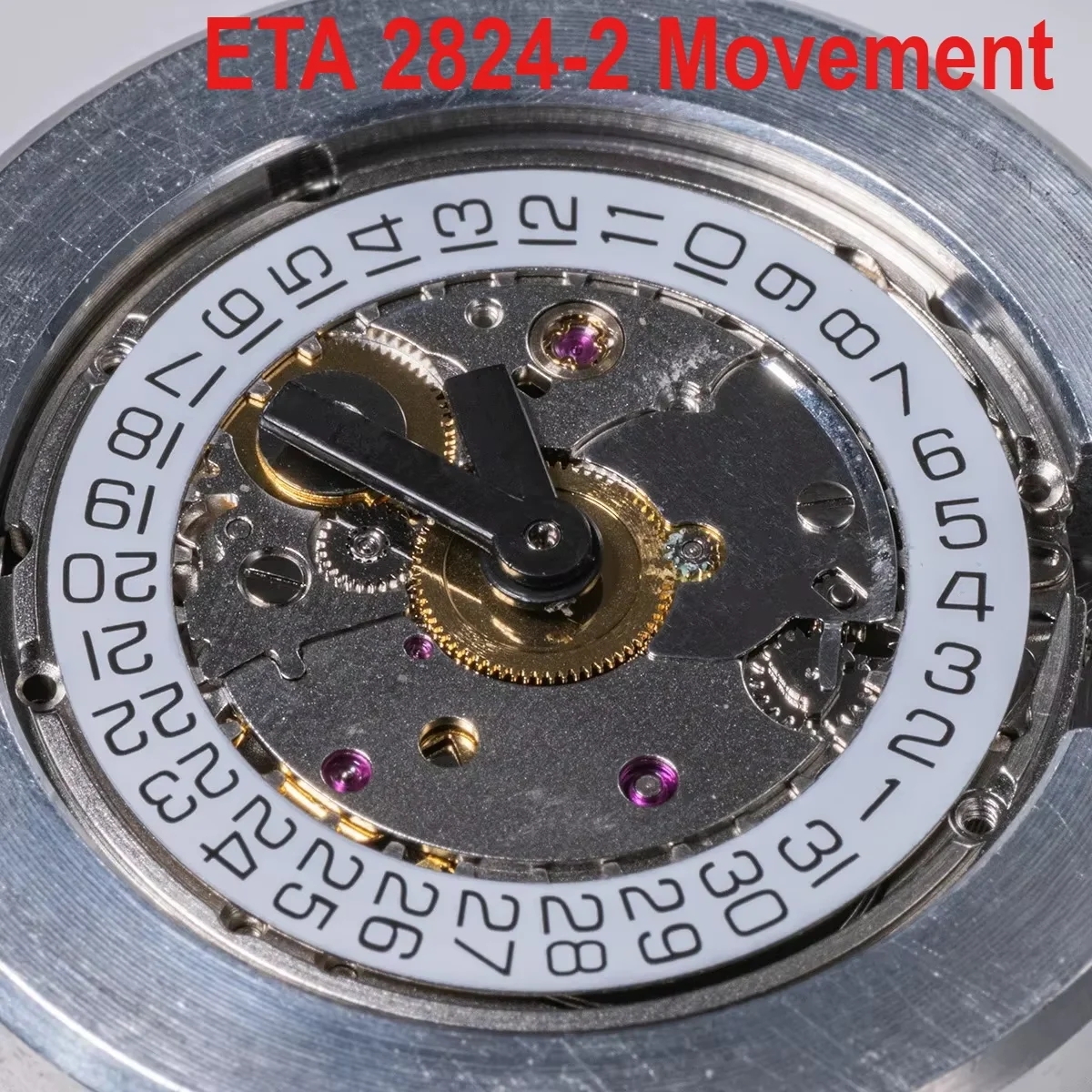 PT5000 Automatic High Precision 25 Jewels Mechanical Movement Datewheel 28800/Hour Frequency ETA2824-2 Wristwatch Parts Replace