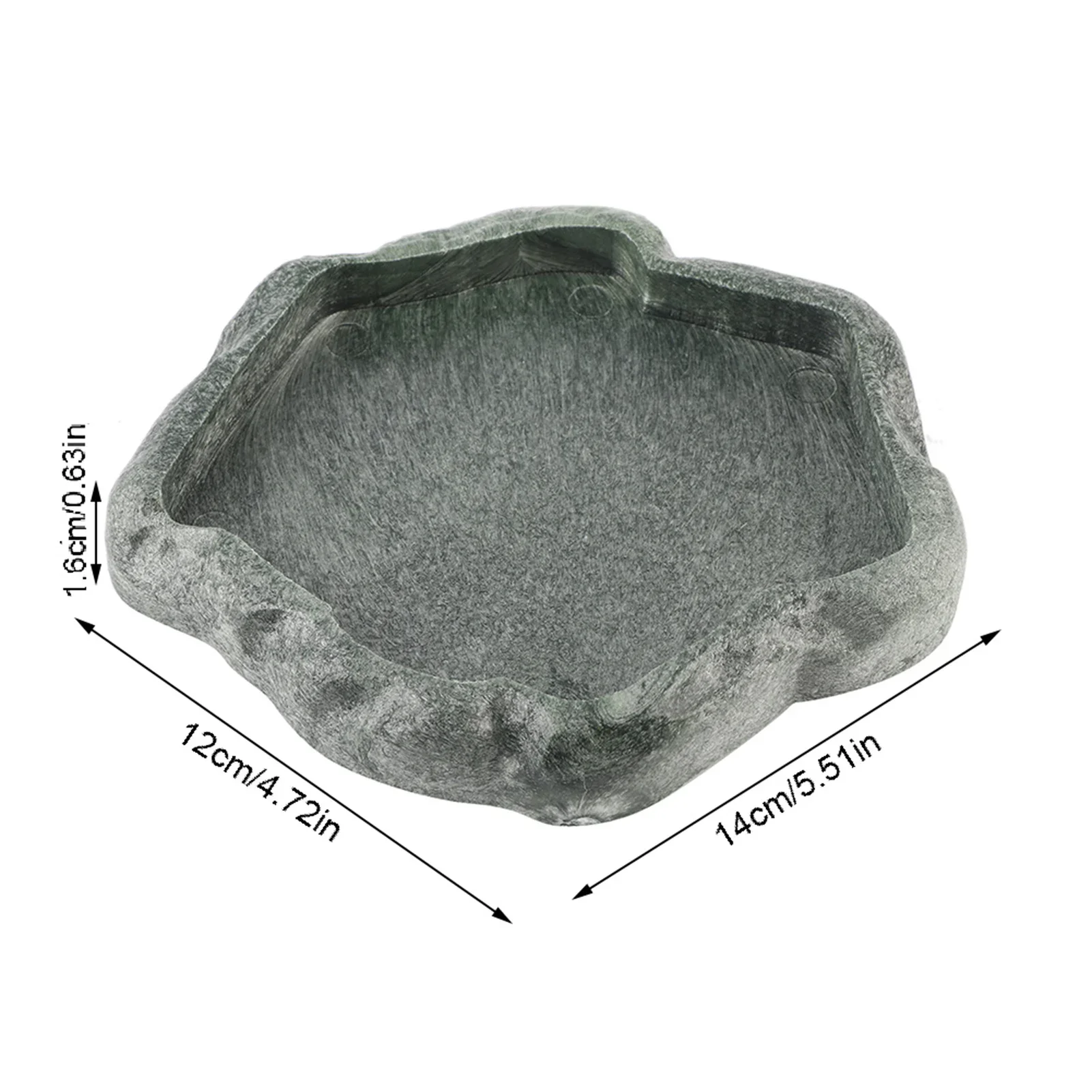 Pets Feeder Bowl Crawler Pet Feeder Basin Resin Non-toxic Food Water Pot Reptile Tortoise Scorpion Lizard Crab Bowl tool