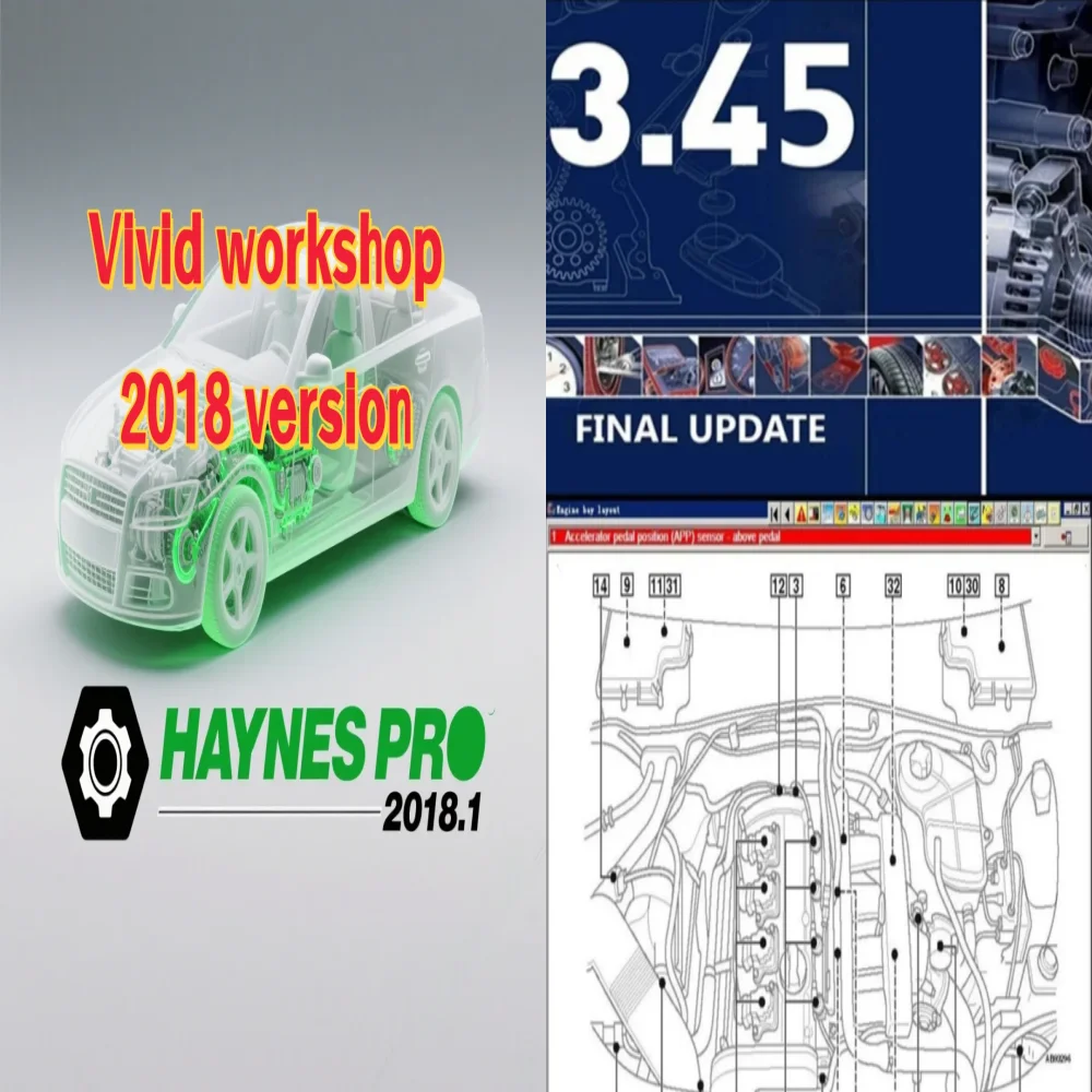 إصدار Auto.data 3.45 ورشة عمل حية 2018/2015 برنامج إصلاح السيارات + تثبيت دليل الفيديو ورشة عمل تكنيك