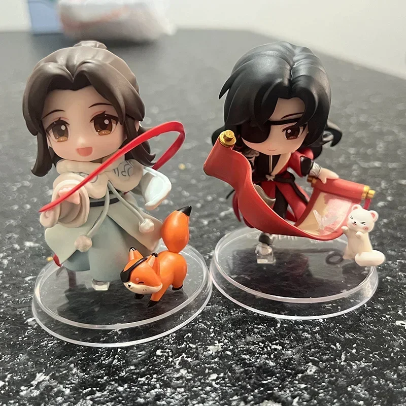 Heaven Official's Blessing Kawaii Hua Cheng Xie Lian Anime Action Figures Toys PVC Collection Model Q Version Figure Gifts