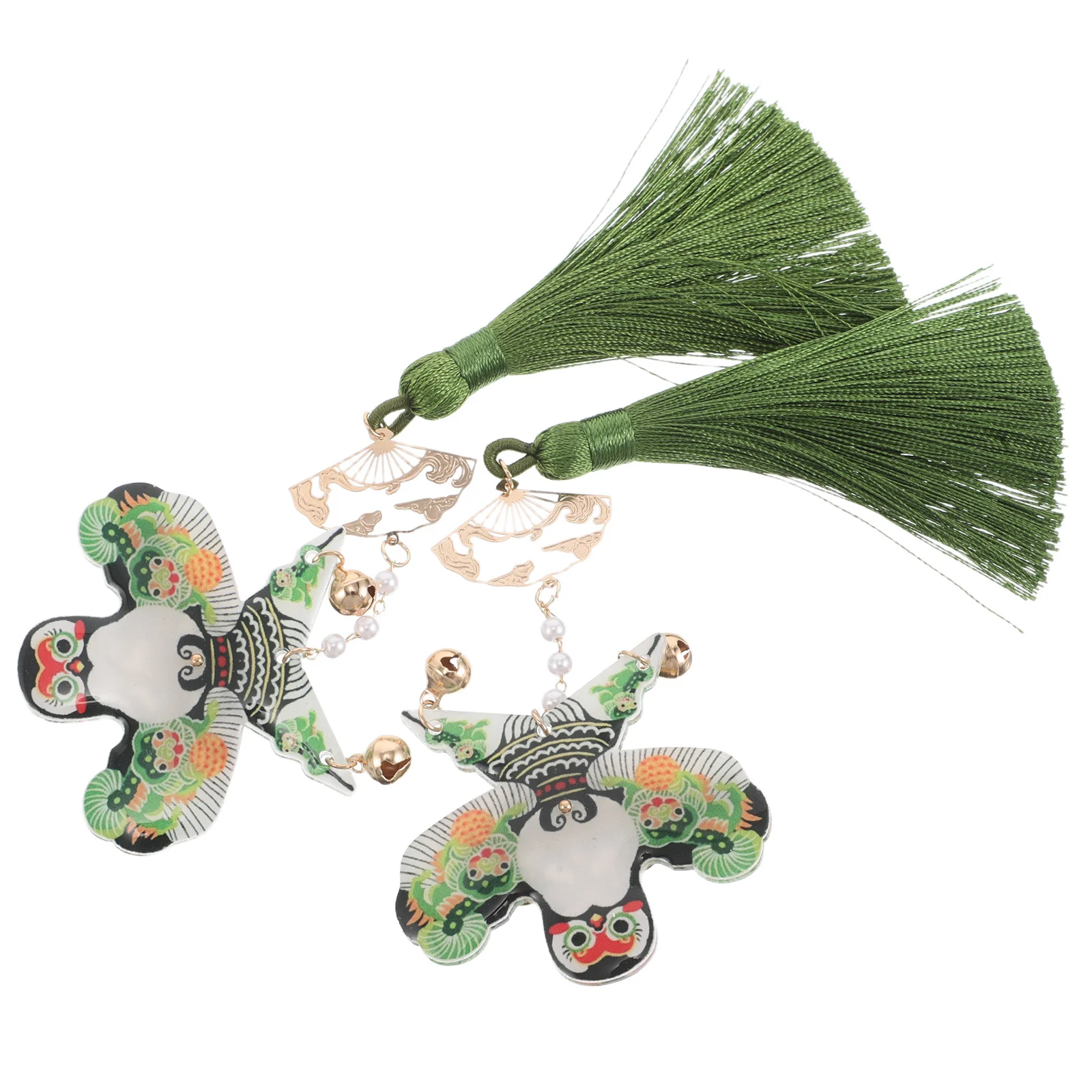 

1Pair Chinese Style Kite Tassel Hairpins Handmade Kids Hair Clips Traditional Ancient Decorative Hair Accessories Hanfu