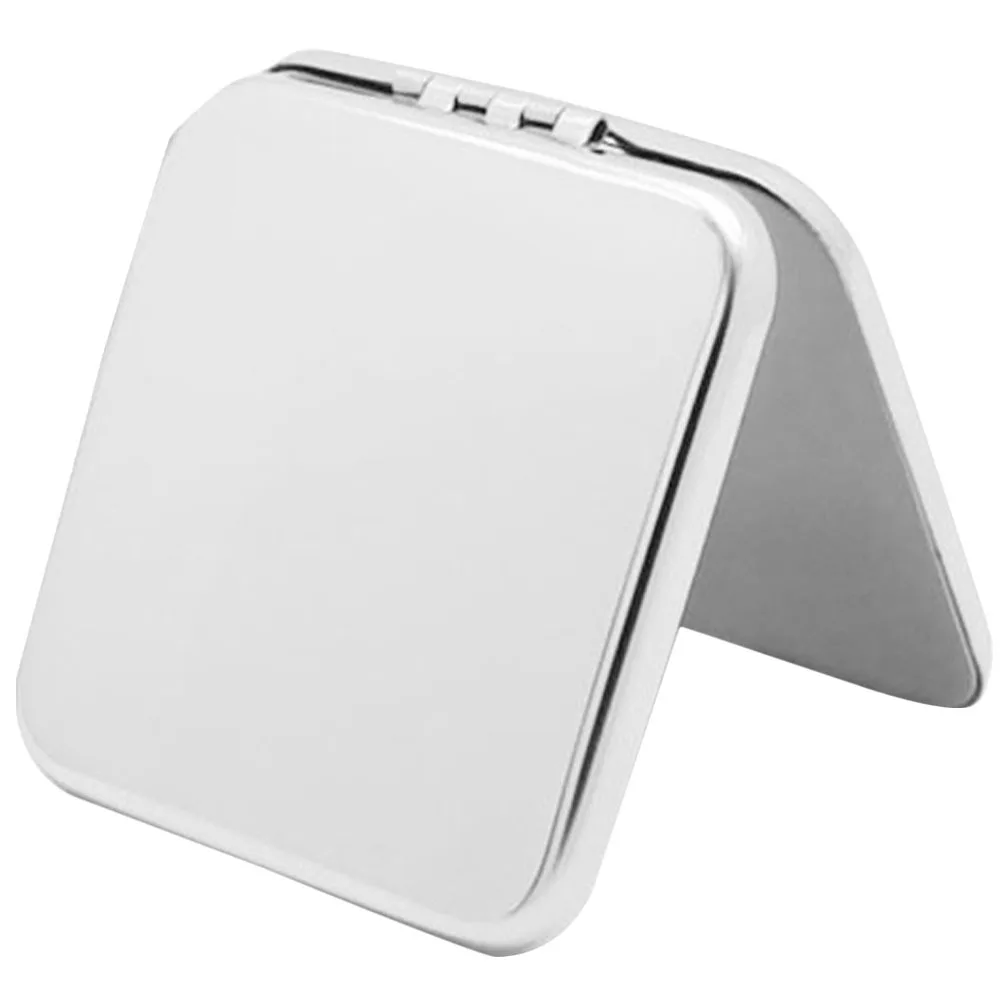 Petit miroir Portable Double face en acier inoxydable, pour femmes, voyage et maquillage, miroirs de maquillage compacts, miroirs de voyage