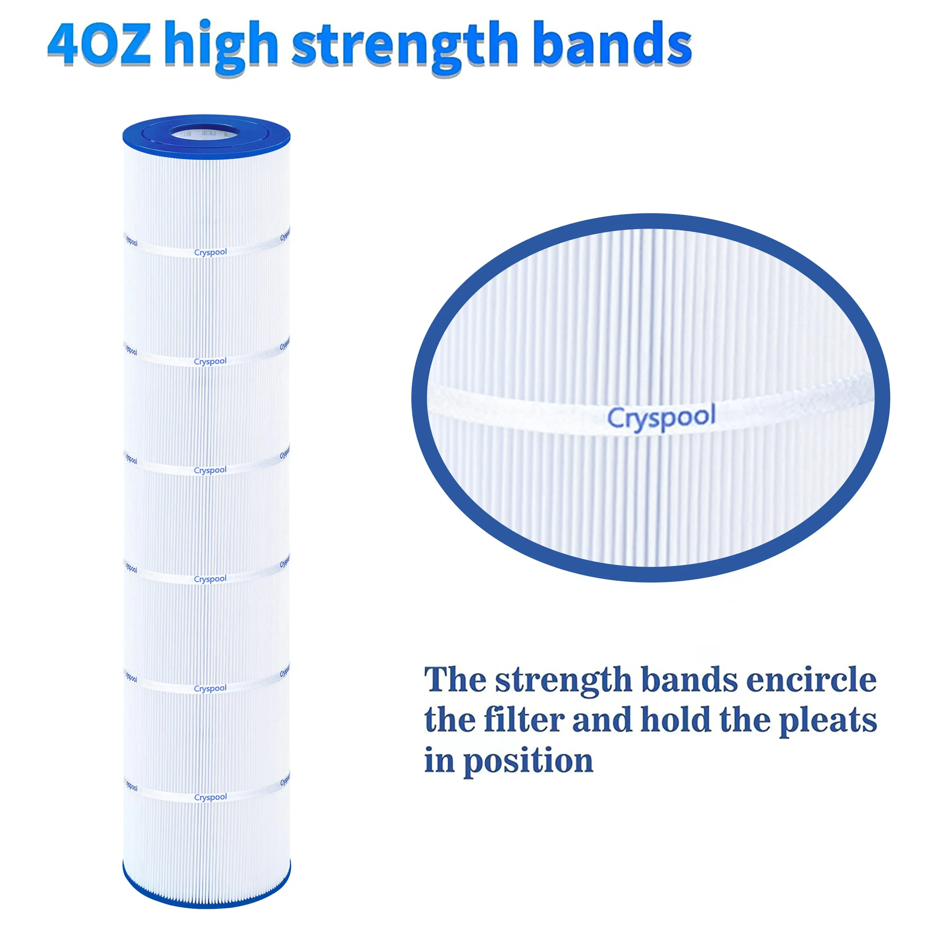 Imagem -06 - Cartucho de Filtro para Piscina Cryspool Compatível com Cx1280reswimclear C5025 C5030c5000 Pa131-pak4c74944x131 Pés Quadrados Pacote 4