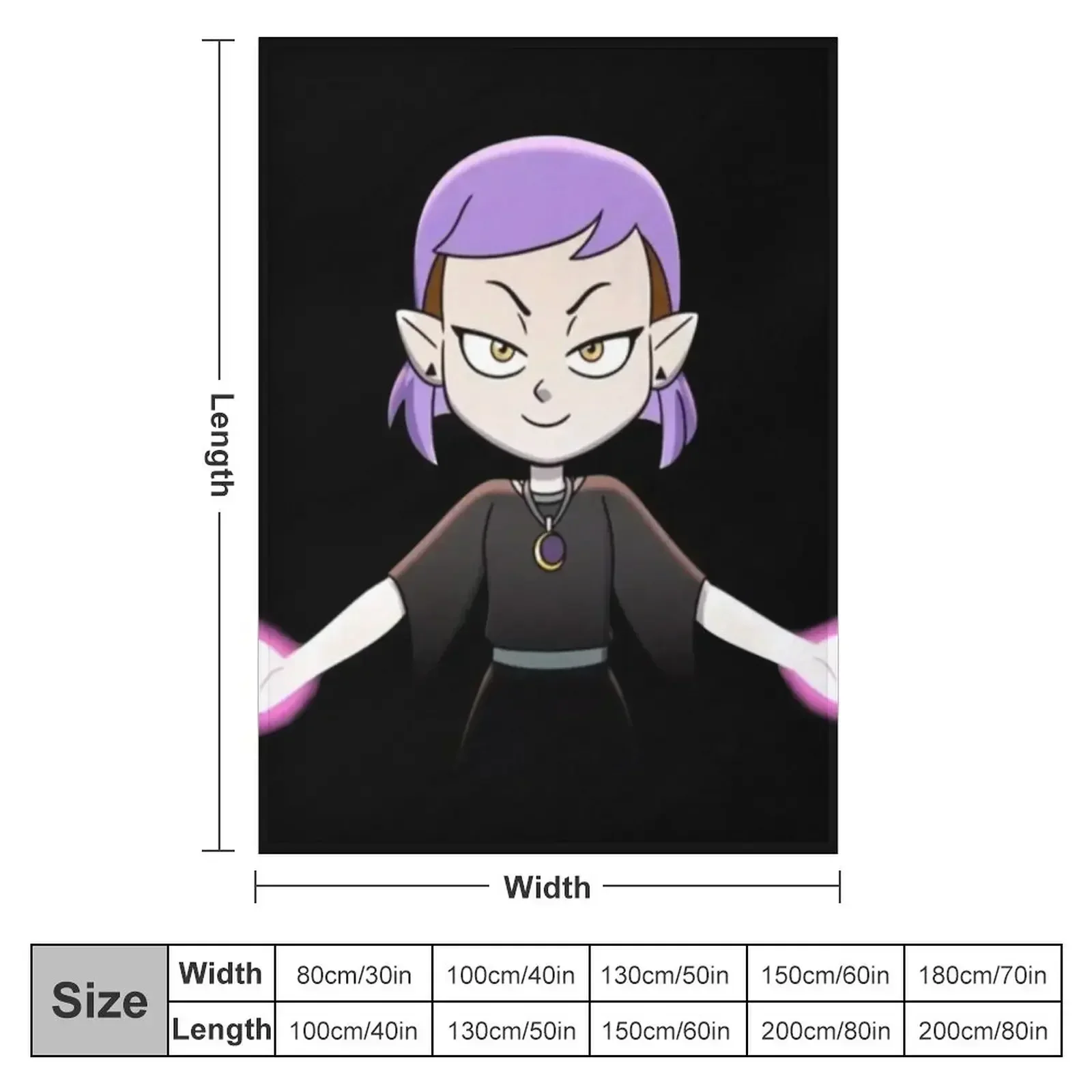 amity blight updated purple hair intro Throw Blanket Retros Cute Plaid Luxury decorative Blankets