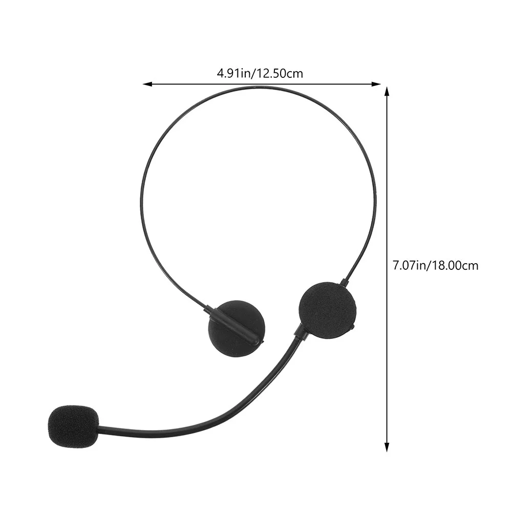 3-teiliges gefälschtes Kopfhörer-Requisiten-Headset-Spielzeug mit Mikrofon-Zubehör, Kunststoff, singendes Kind