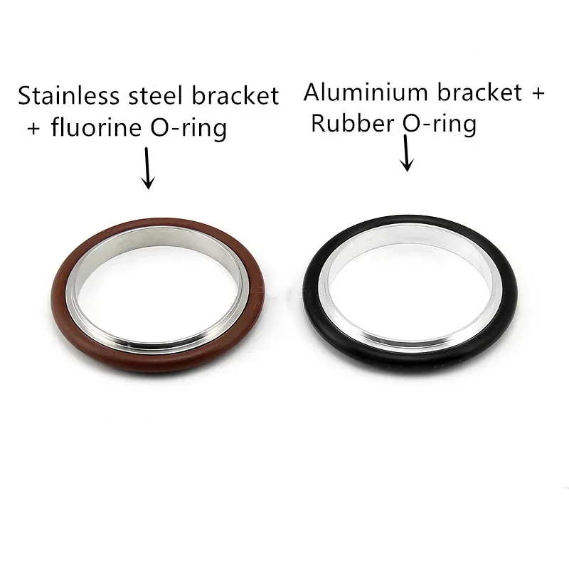 5Pcs Stainless Steel 304 Center Bracket + Fluorine O-ring for KF10 KF16 KF25 KF40 KF50 Vacuum Pipe Triclamp Tri Clamp Fittings
