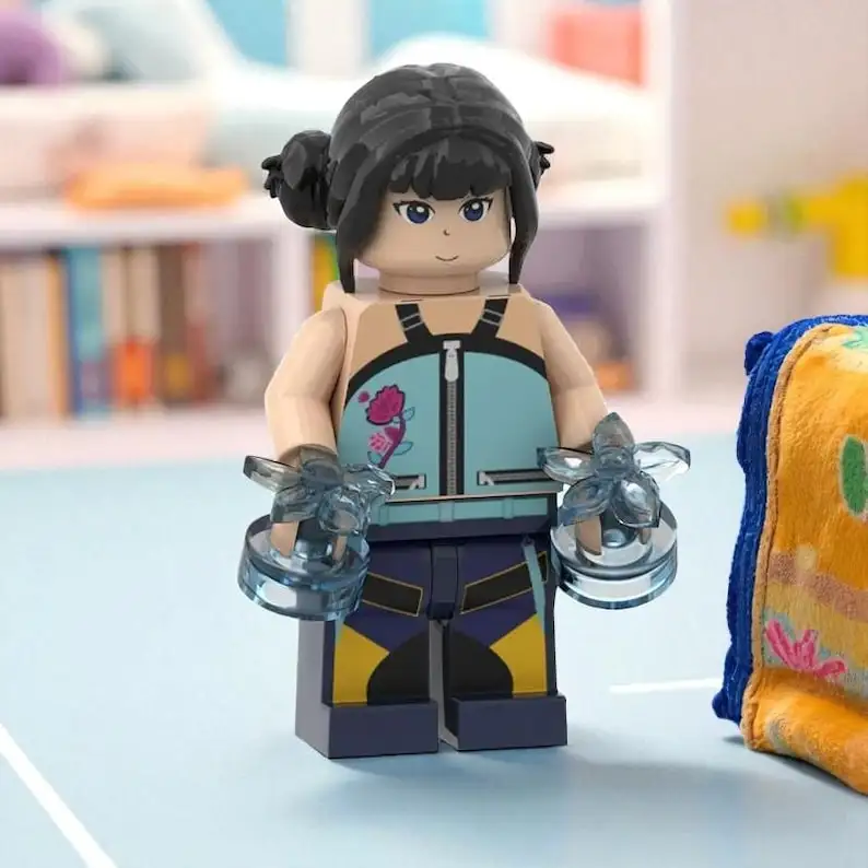 3 pçs kpop demon hunters rumi blocos de construção conjunto, modelo de montagem criativa boneca para crianças adultos coletores, construção educacional