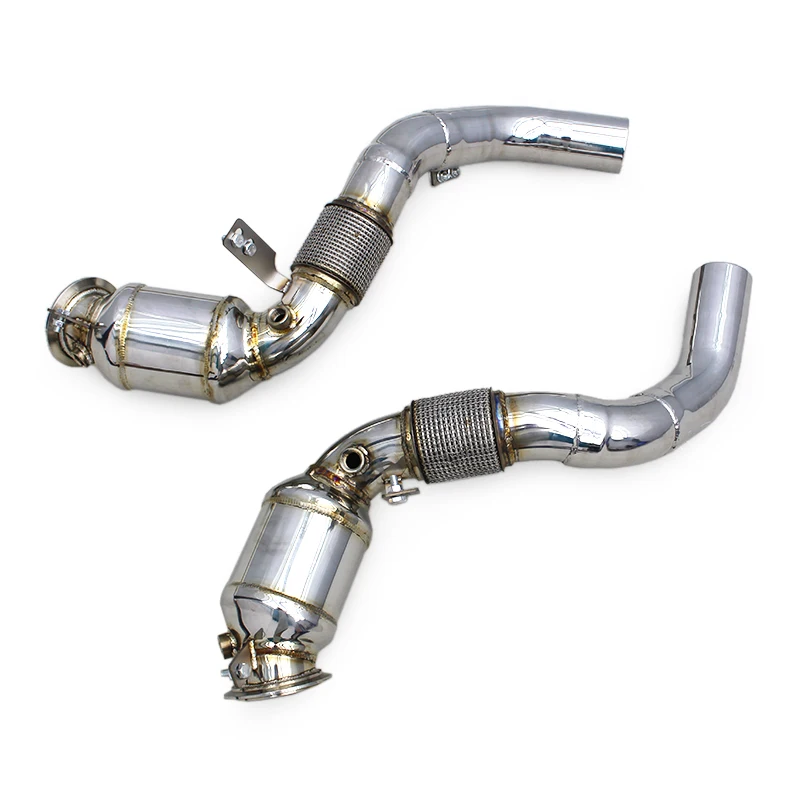 

OBM High Flow Catted Stainless Steel Exhaust Downpipe Pipe For BMW 650/650i F06/F12/F13 4.0T 2011-2017 Exhaust System
