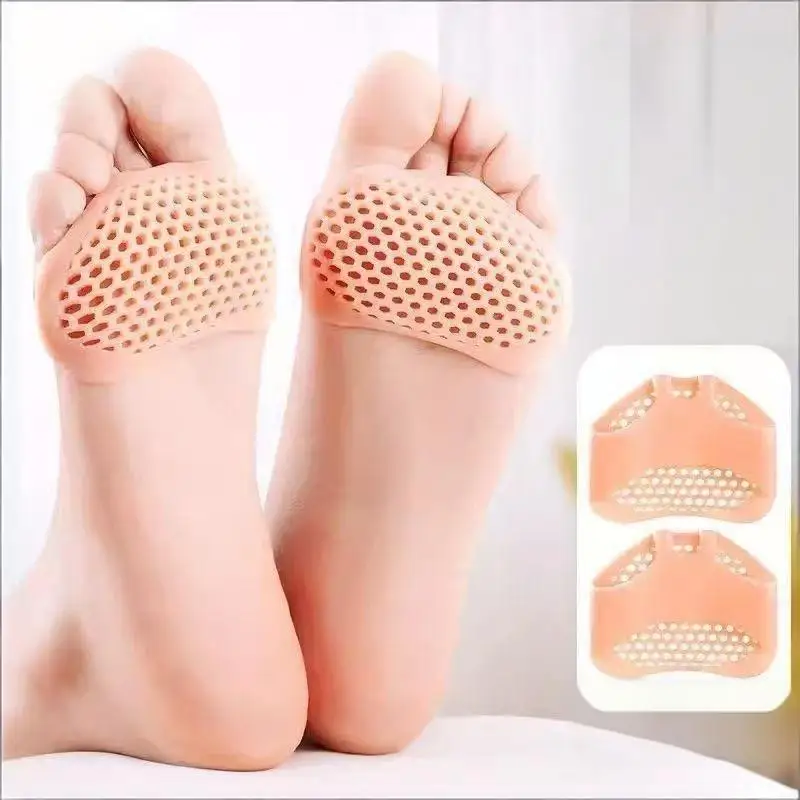 (.) Silicone Gel Insoles Toe Separator Thumb Valgus Orthopaedic Foot Protector Bunion Adjuster Hallux Guard Feet Care Cushion