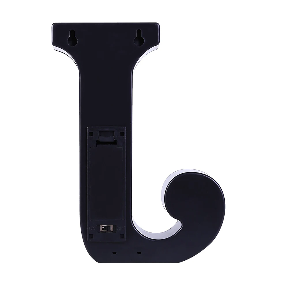 

Alphabet J Shaped Led Letter Lights Night For Wedding Party Bedroom Decor White Operated 2 Aaa Not Included Romantic