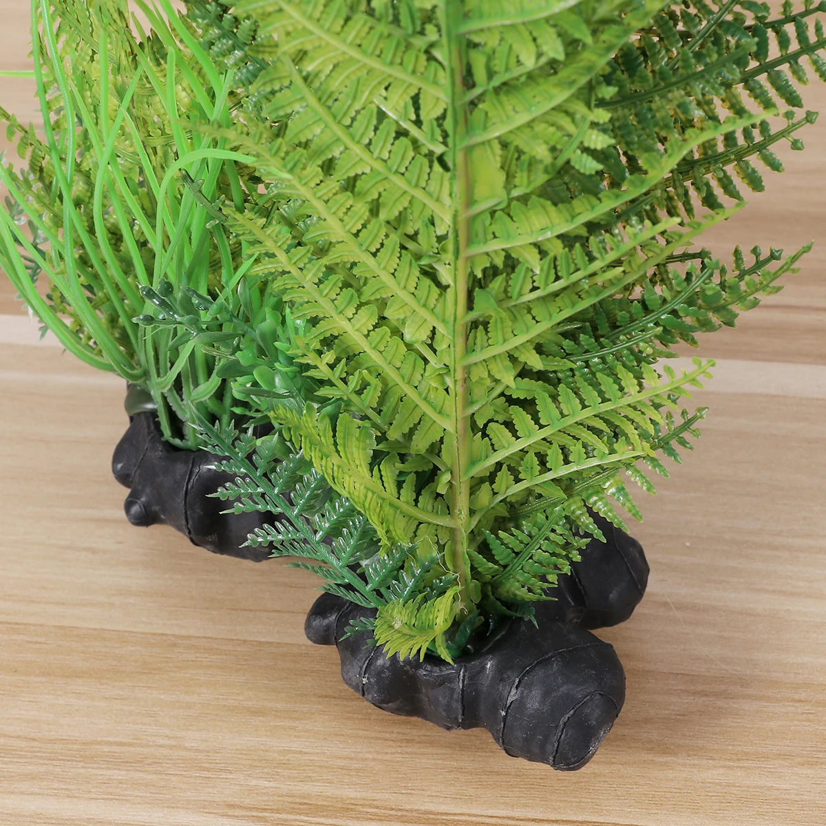 

35Cm Artificial Plastic Green Fake Plants For Terrarium Decor Reptile Amphibian Hiding Spots Pet Nest Ornament Simulated Grass