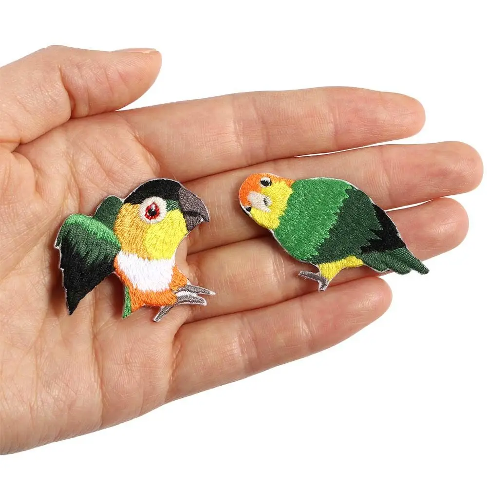 Cute Crafts Apparel Supplies Parrot Sew On Jacket Embroidered Clothes Decorative Embroidery Iron On Patches Applique