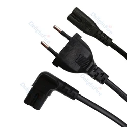 EU Plug Power Supply Cable IEC C7 Figure 8 Euro AC Power Electric Extension Cord For Sony Samsung TV PSP PS2 PS3 PS4 Charger