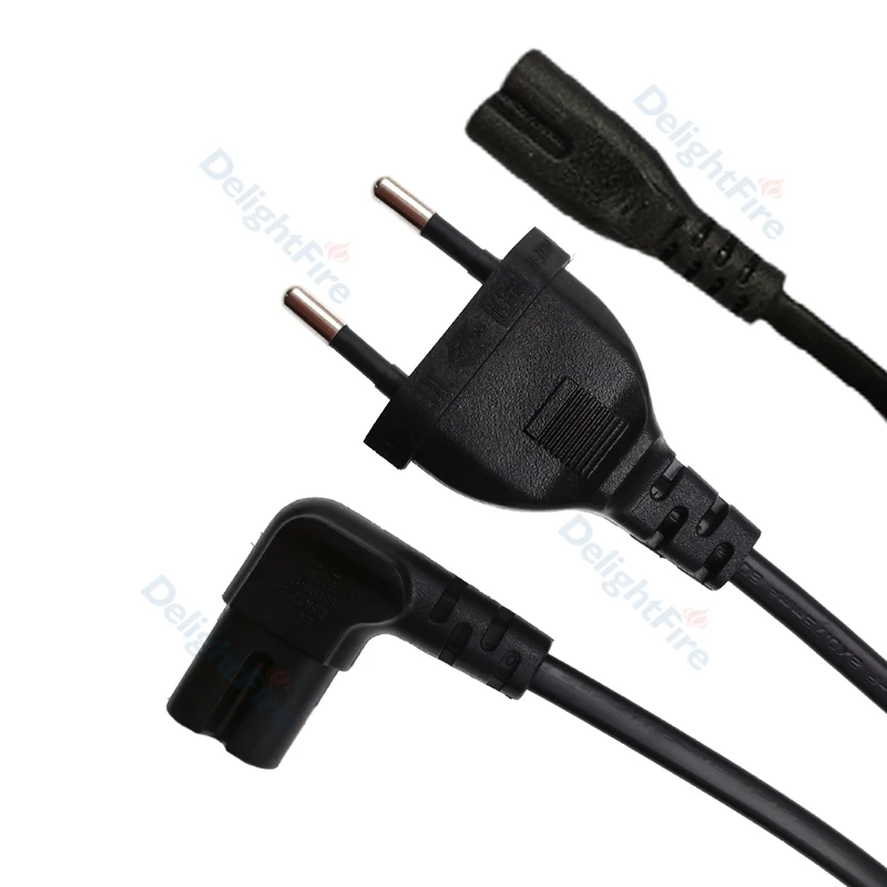 EU Plug Power Supply Cable IEC C7 Figure 8 Euro AC Power Electric Extension Cord For Sony Samsung TV PSP PS2 PS3 PS4 Charger