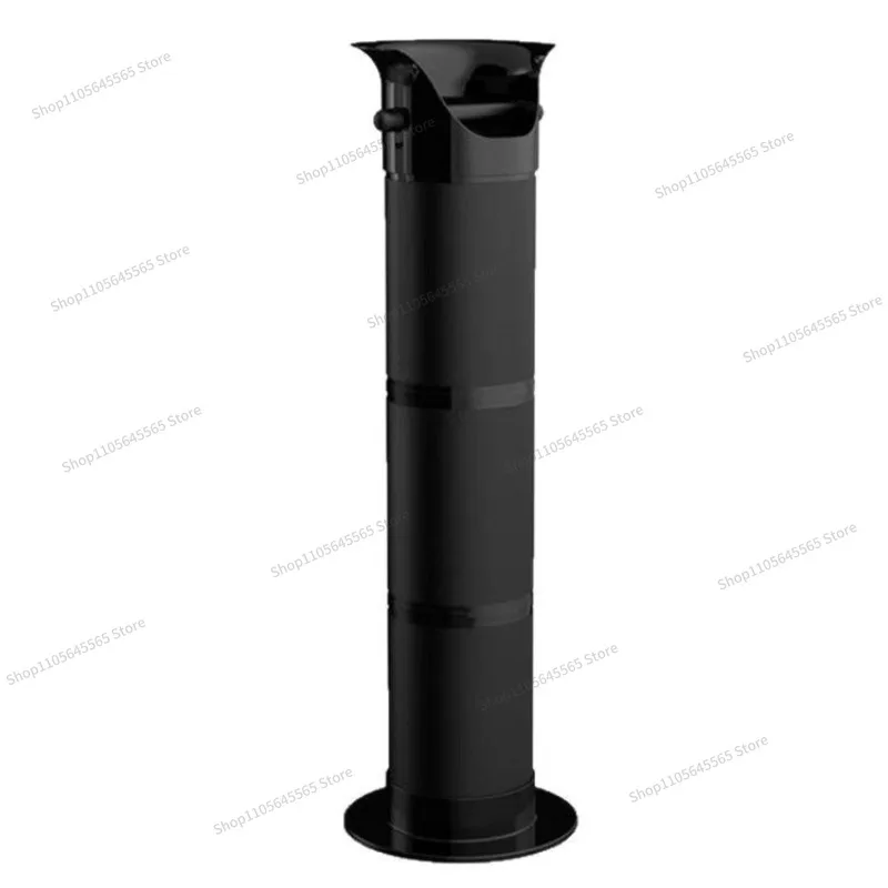 Commercial large capacity fusion powder high slag bucket, vertical long cylindrical powder slag box, rod platform slag box