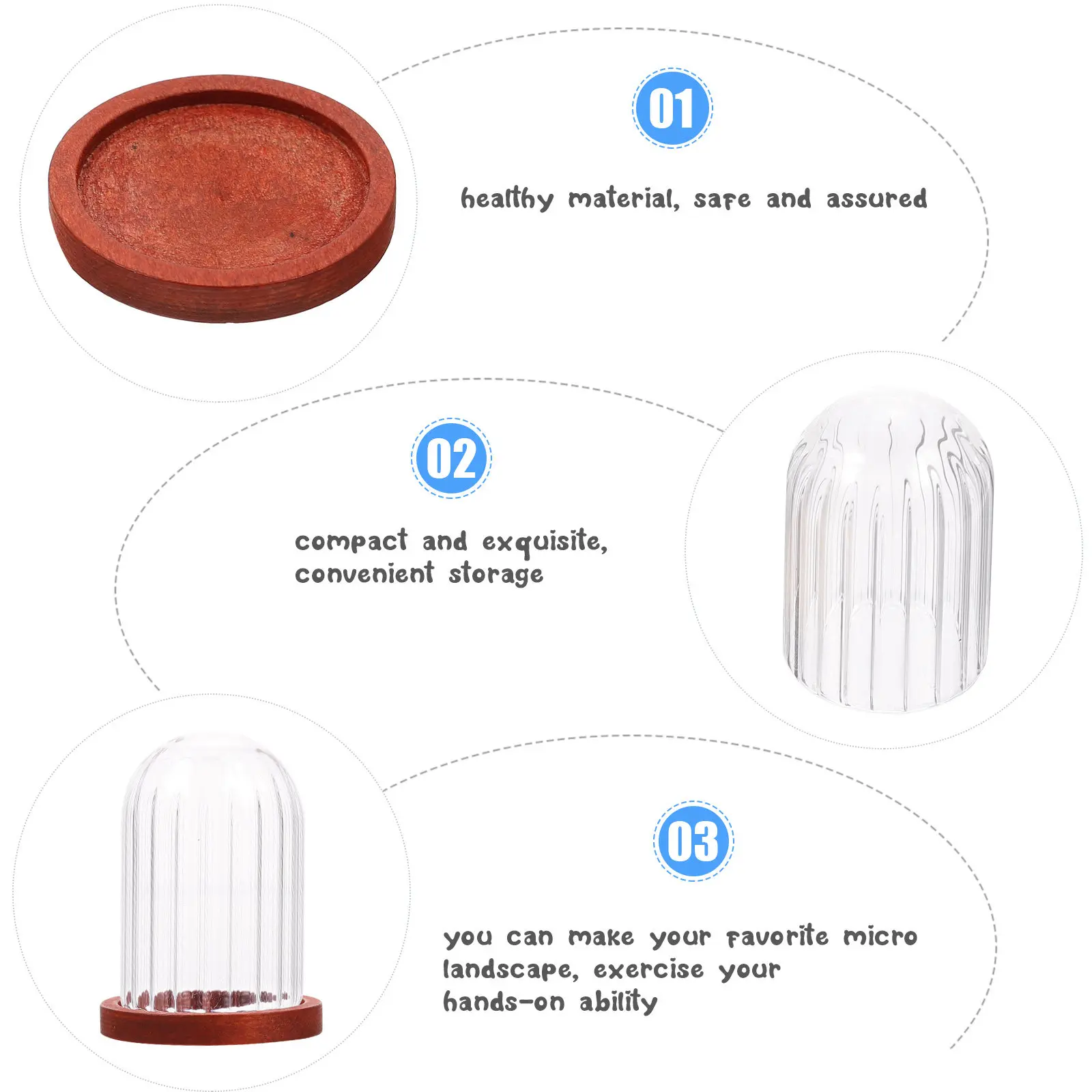 Mini Cake Cover Ornament Set 5pcs – Kitchen Decor, DIY Holiday Gift & Party Decoration
