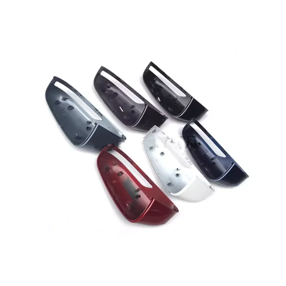 غطاء مرآة السيارة لشيري تيجو 5x 3 4 DR 4.0 5.0 Cross 2018 ~ 2025 استبدال غطاء الجناح ألياف الكربون الأسود تقليم قذيفة الملحقات