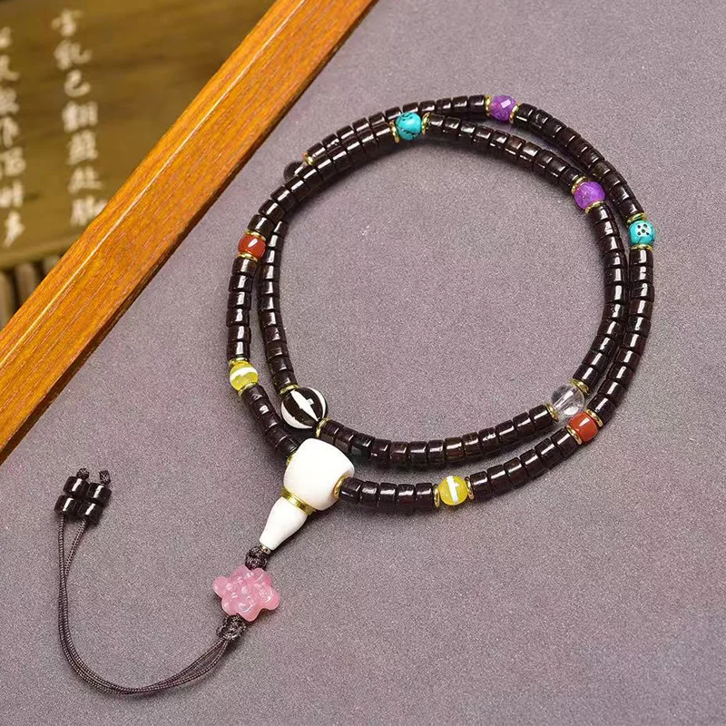 

Coconut Bead Necklace Multi-Layer Bracelet Turquoise Agate Malachite Accessories