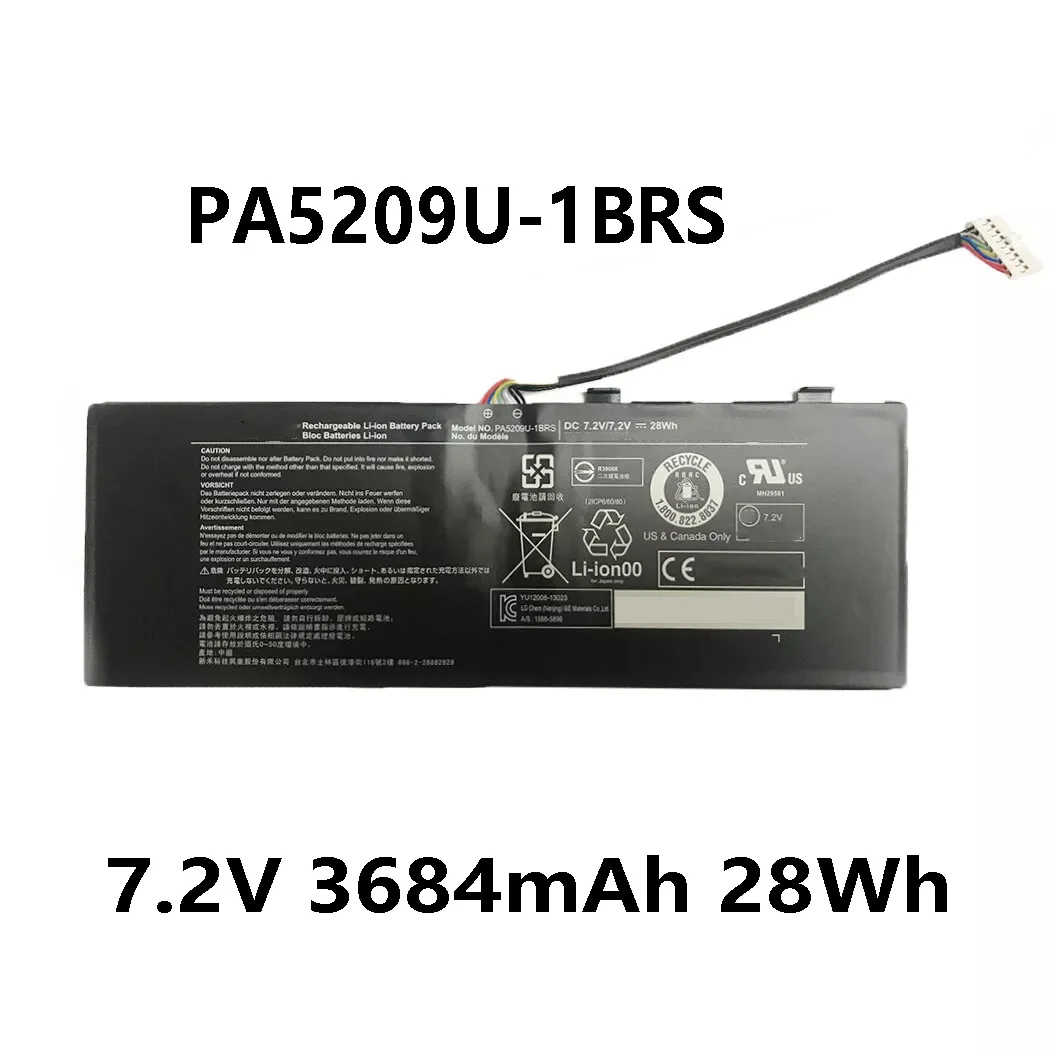 PA5209U-1BRS 7.2V 3684mAh 28Wh Battery for Toshiba Satellite Radius 11 L15W-B1302 L10W Satellite L15W-B1208X L12-C-101