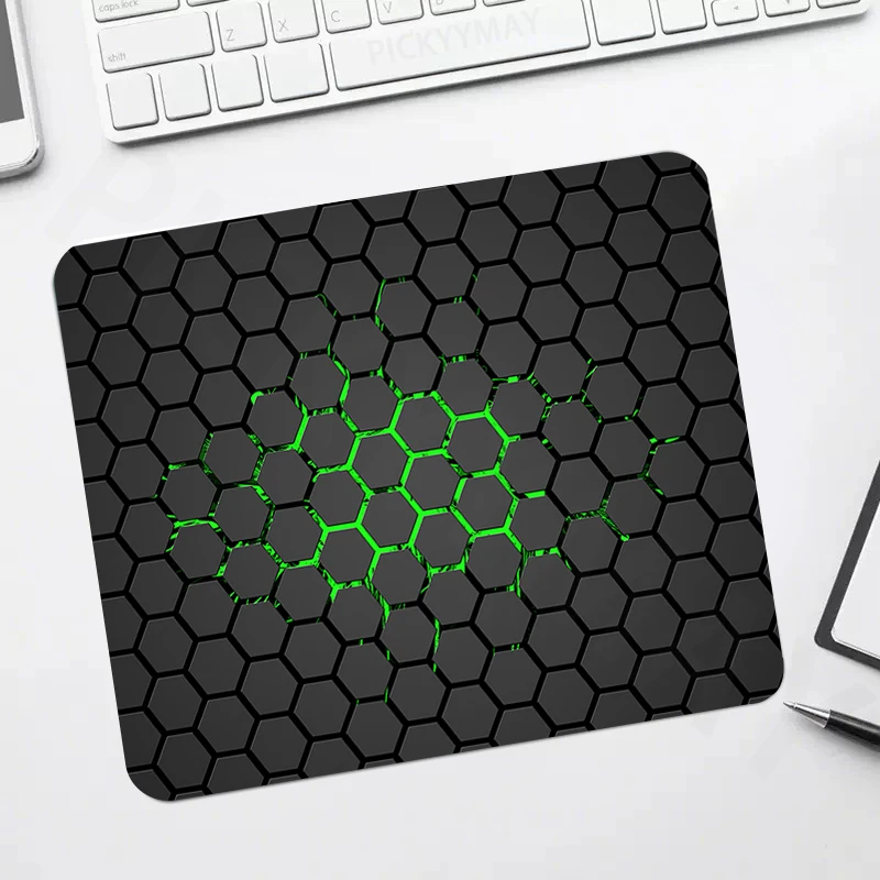 Small Geometric Mouse Pad Lock Edge Gamer Mousepads Gaming Mousepad Mouse Mat Keyboard Mat Desk Pad For Computer Laptop