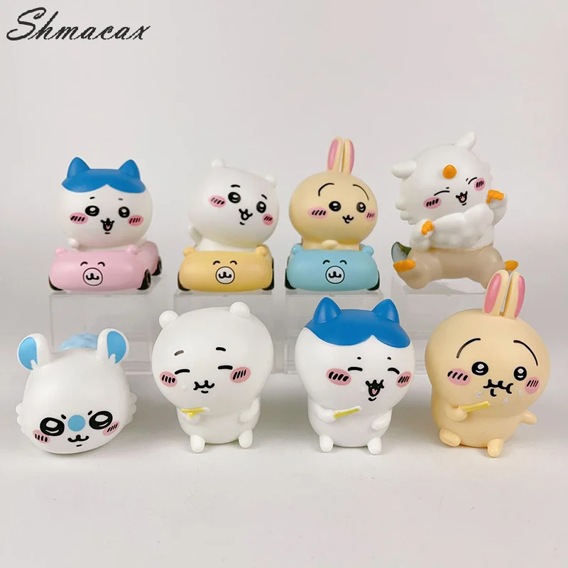 Chiikawa Figure Toy Kawaii Hachiware Usagi Dolls Ornaments Cartoon Cute Self-deprecating Bear Desk Decoration Fans Children Gift