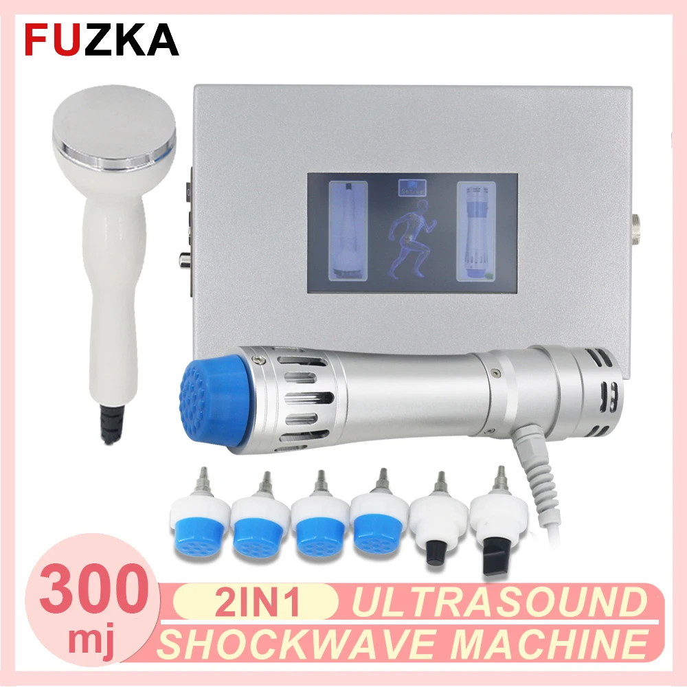 

300MJ Shockwave Therapy Machine ED Treatment Shock Wave Device Tennis Elbow Pain Relief Body Massager 2In1 Ultrasound Instrument