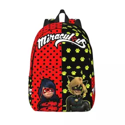 Miratulou Ladybugss para adolescentes, mochila escolar para estudiantes, superhéroe, mágico, mochila de día, deportes universitarios de secundaria primaria