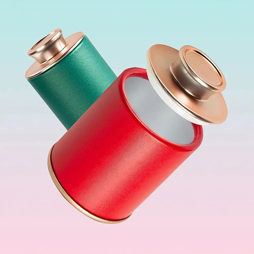 1Pcs Portable Packaging Box Small Tea Tin Empty Travel Tan Storage Can Household Solid Sealed Jar Green Black Tea